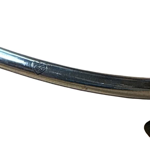 Brighton Charming Bangle Hinged Bracelet w/ Heart Charm & 2 Spacers Silver - Picture 6 of 6